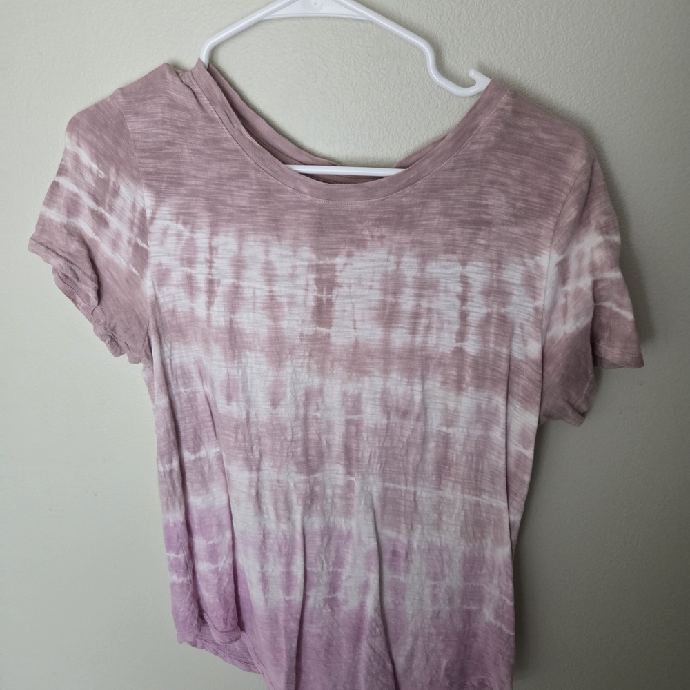 Old Navy Pink Tie-Dye Short Sleeve Tee